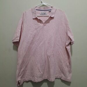 Original Penguin Heathered Pink Short Sleeve Polo Shirt Mens XL Munsingwear‎